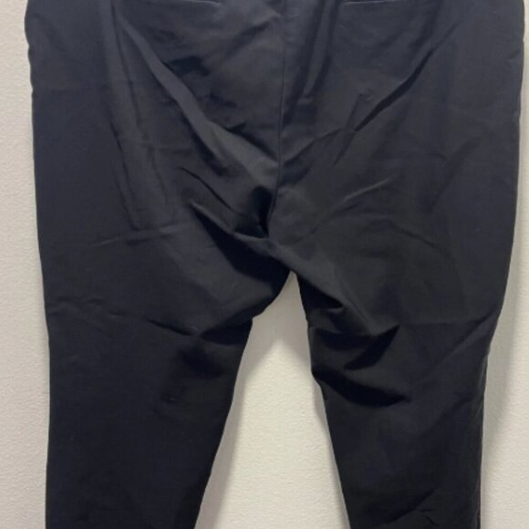 Anne Kline Gold Logo Women's Sz 16(XL) Black w/ Gold Buttons Stretchy Dress Pant - Picture 2 of 3